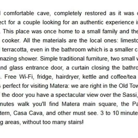 Affittacamere Cave Sassi *