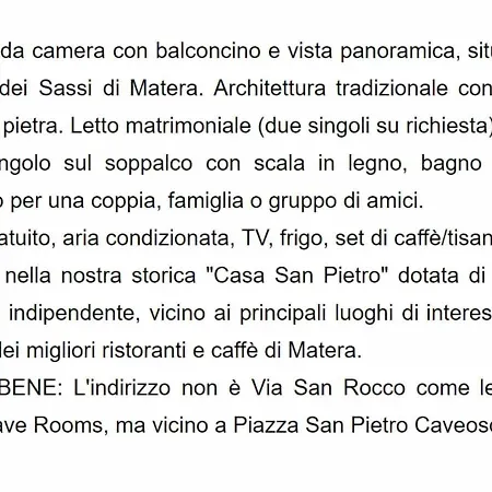 Cave Sassi Affittacamere